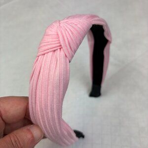 Chic Light Pink Cotton Knotted Headband. New without tags